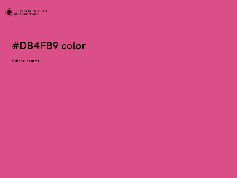 #DB4F89 color image