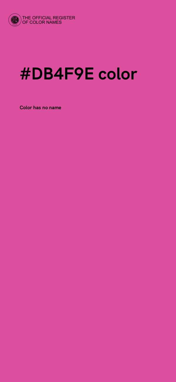 #DB4F9E color image