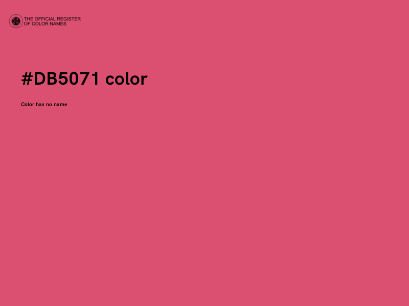#DB5071 color image