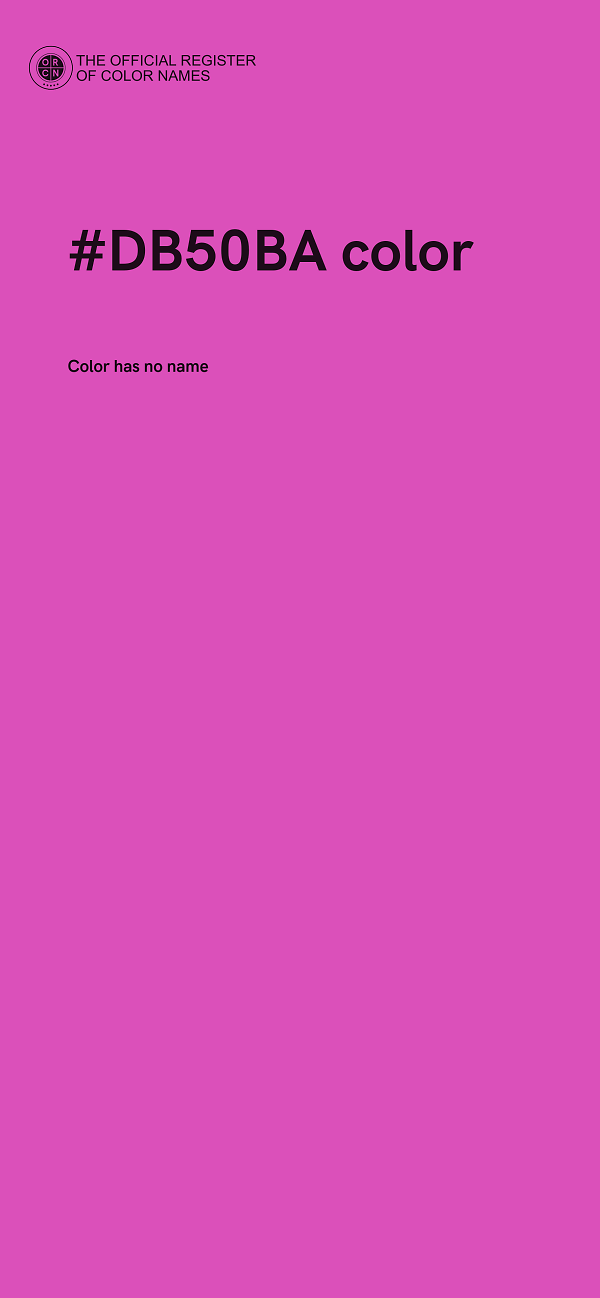 #DB50BA color image