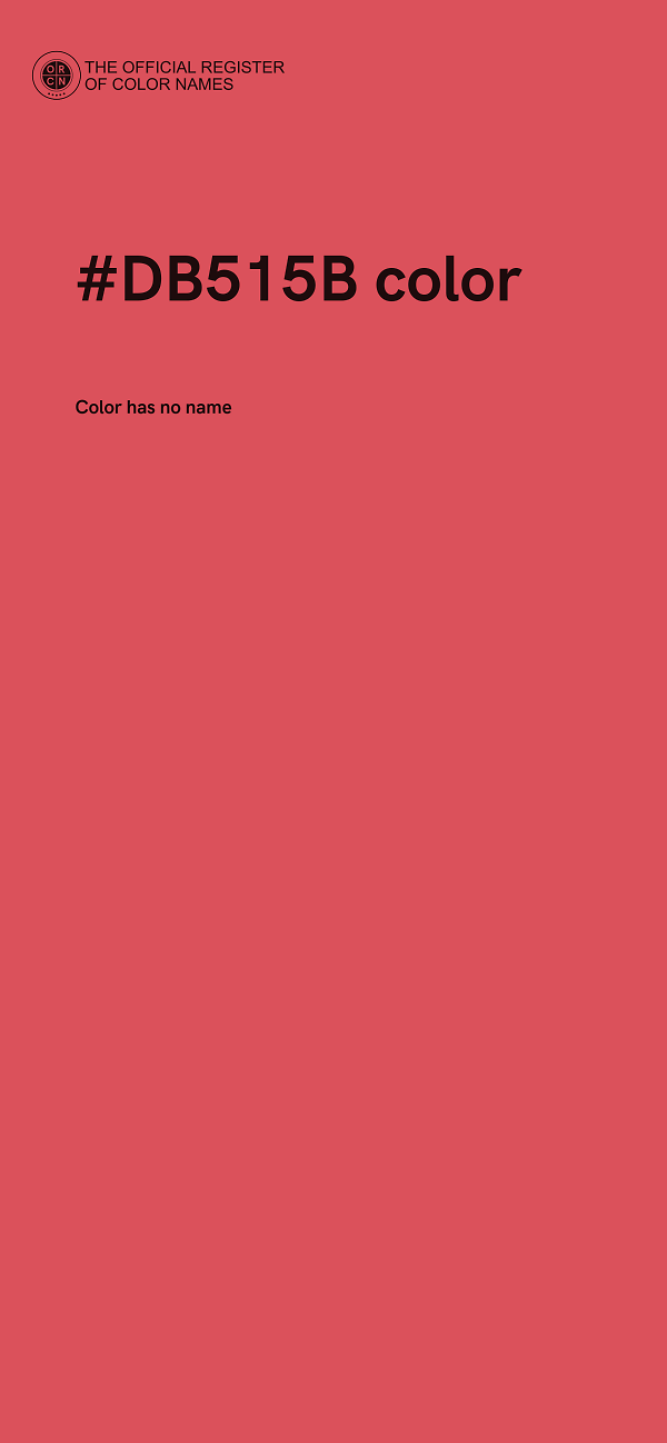 #DB515B color image