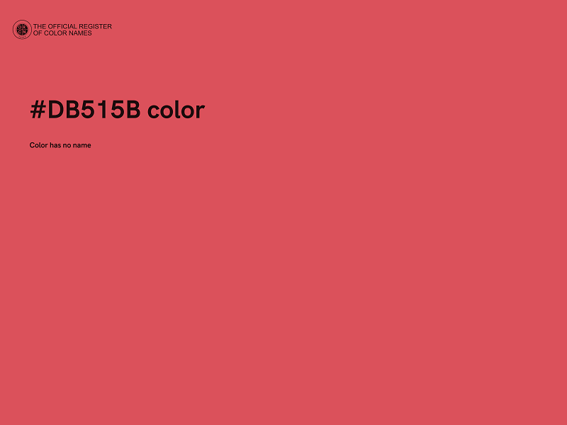 #DB515B color image