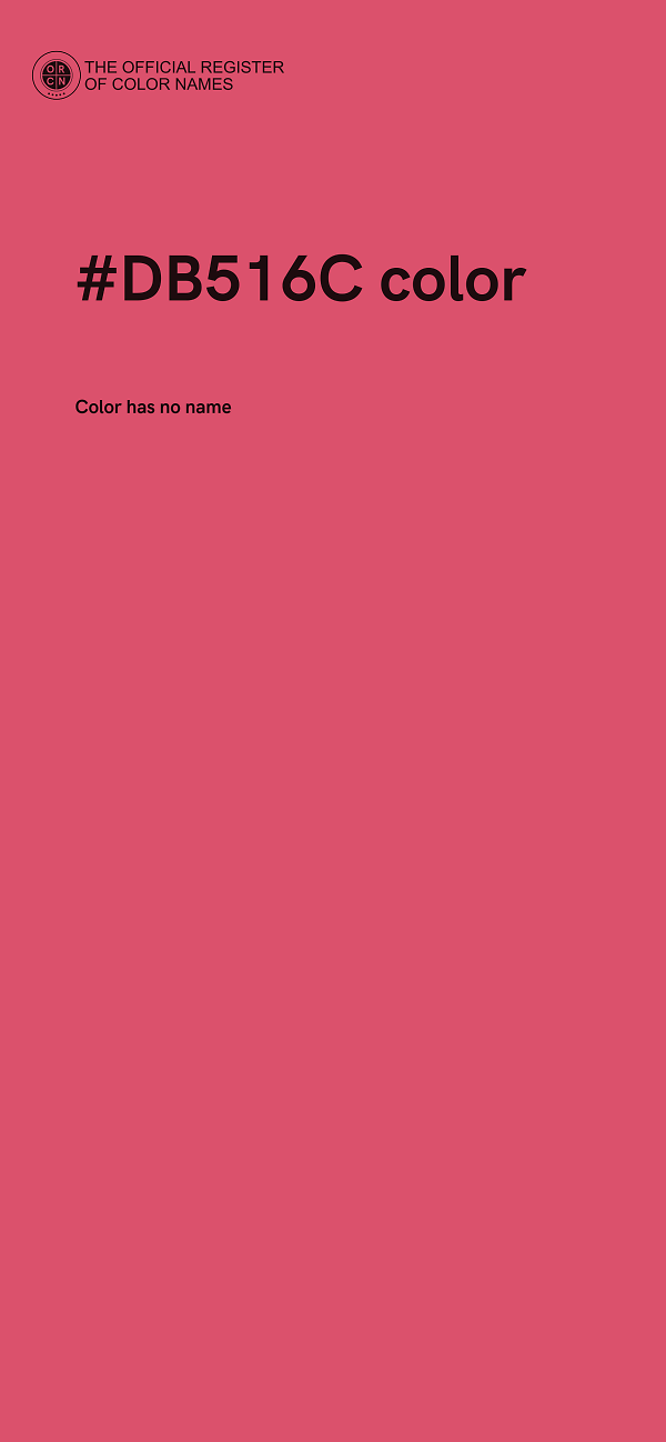 #DB516C color image