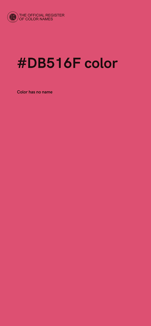 #DB516F color image