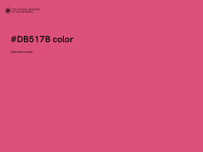 #DB517B color image