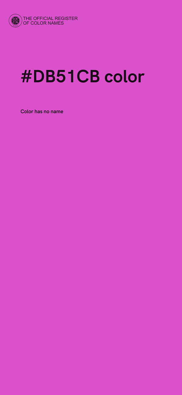 #DB51CB color image