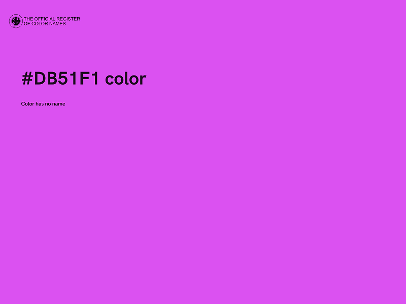 #DB51F1 color image