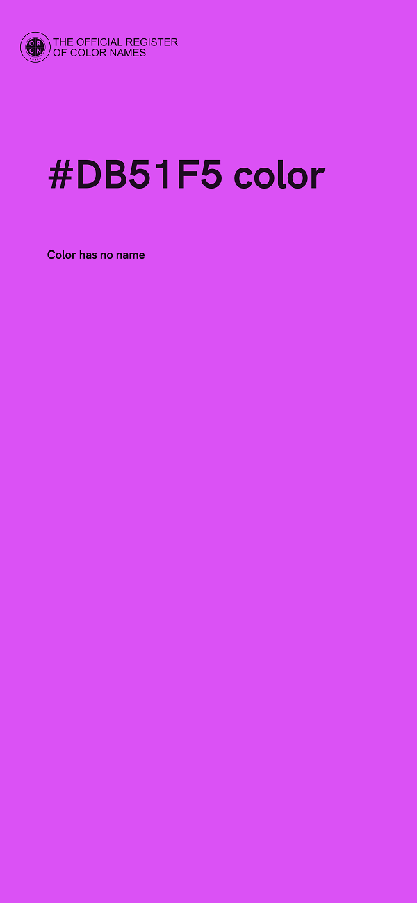 #DB51F5 color image