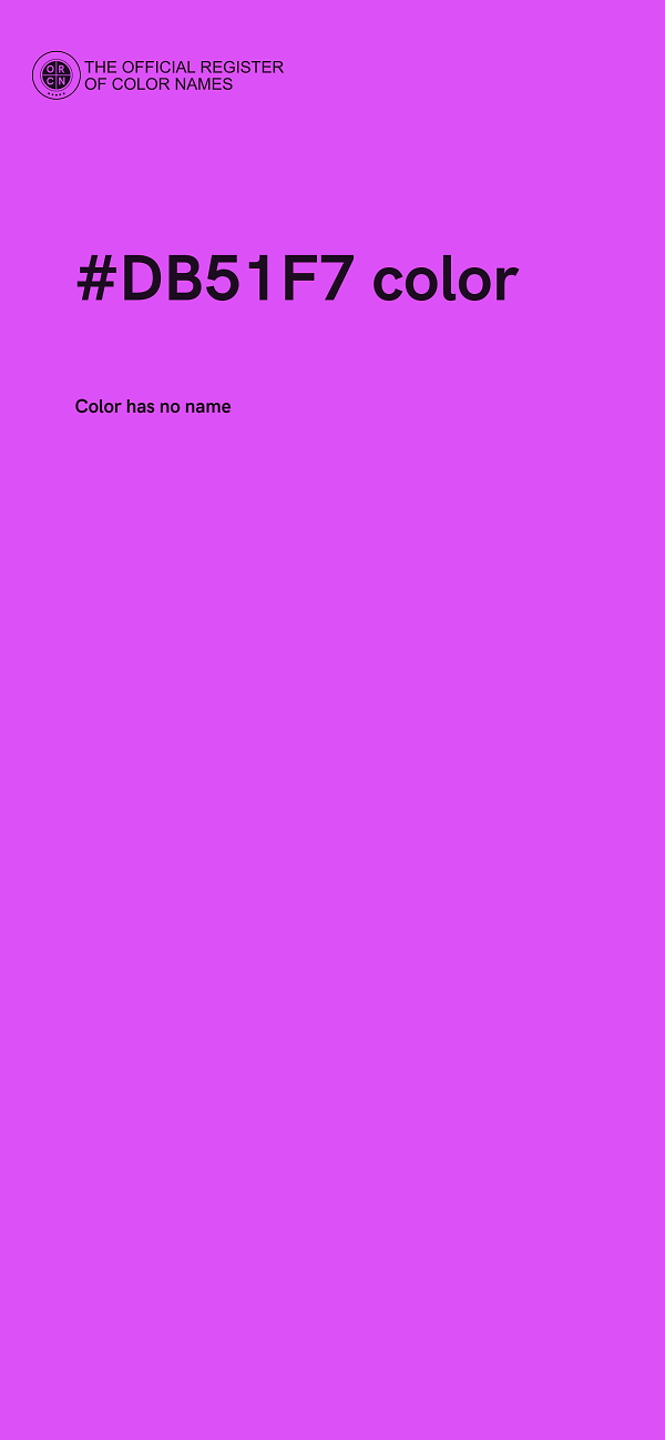 #DB51F7 color image