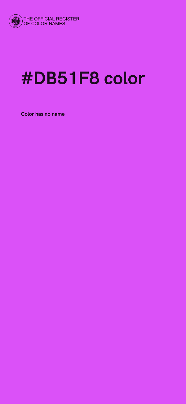 #DB51F8 color image