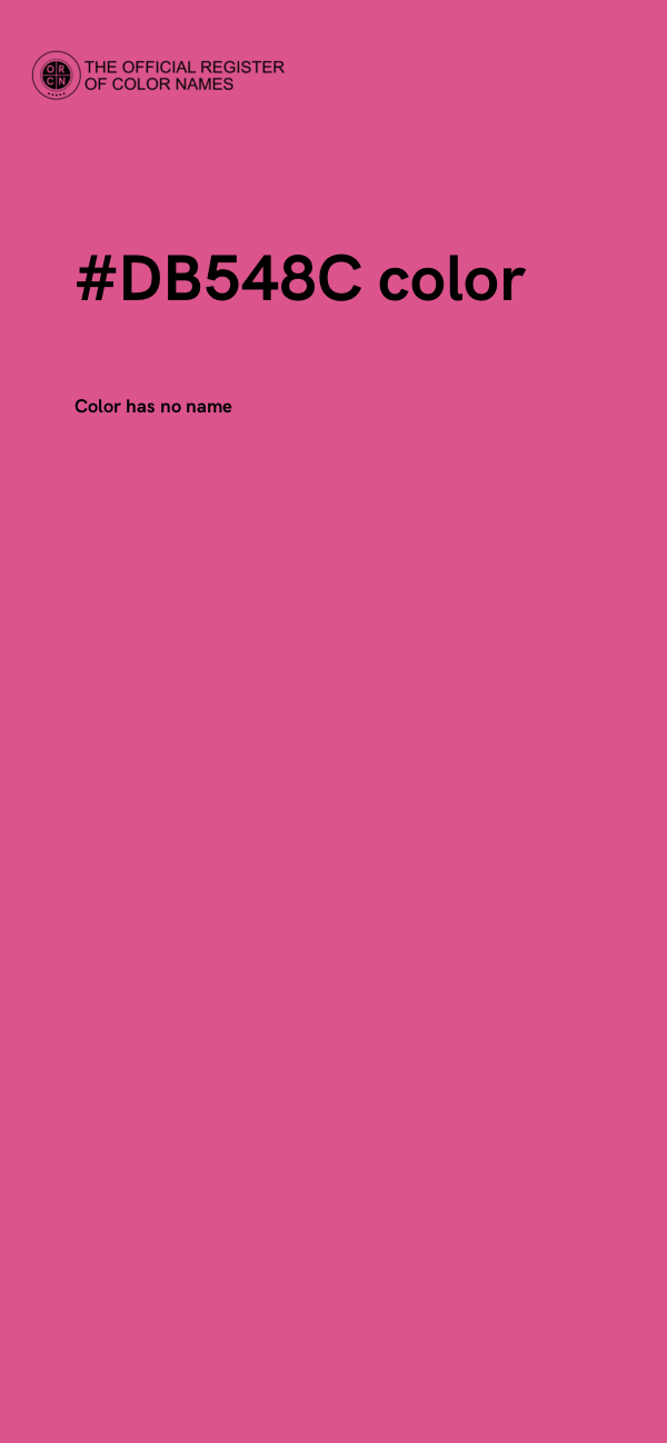 #DB548C color image