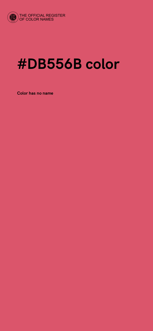 #DB556B color image