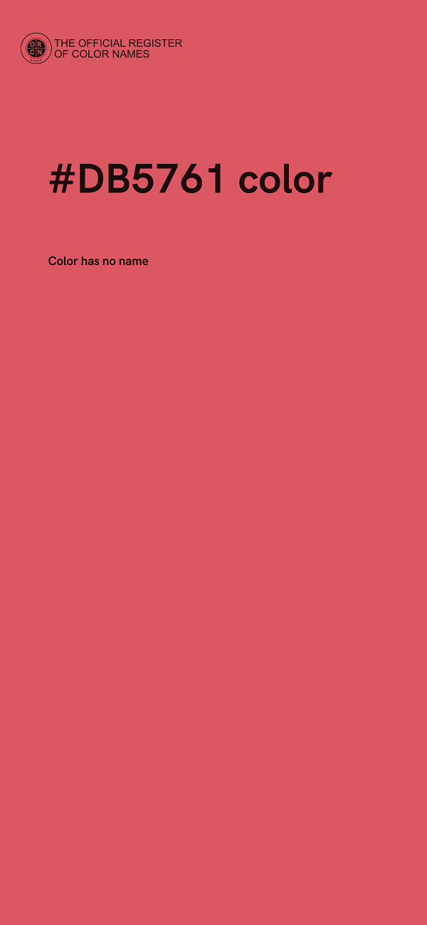 #DB5761 color image