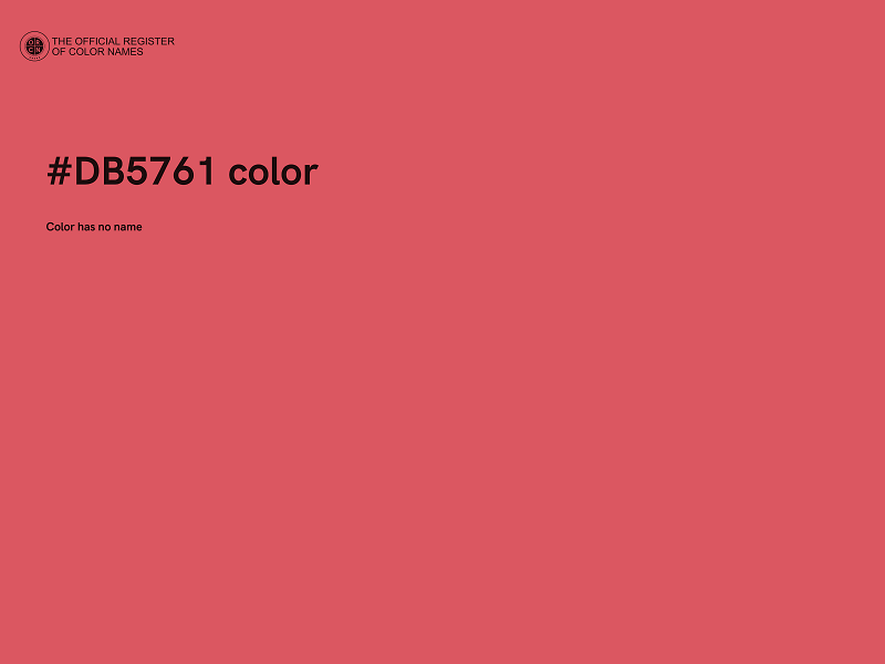 #DB5761 color image