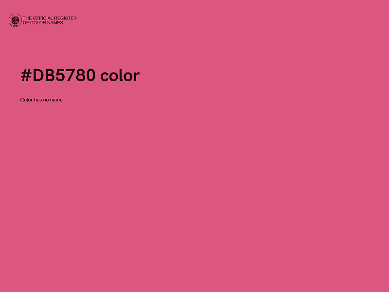 #DB5780 color image