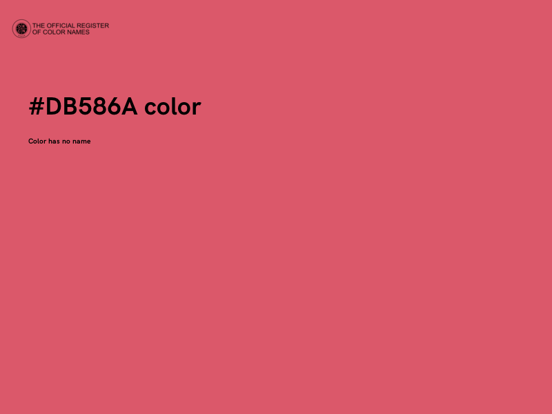 #DB586A color image
