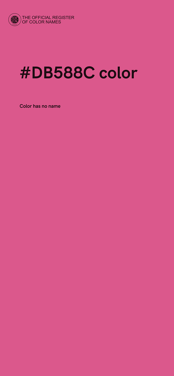 #DB588C color image