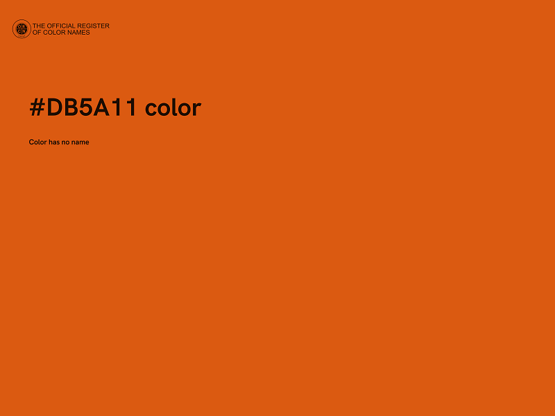 #DB5A11 color image