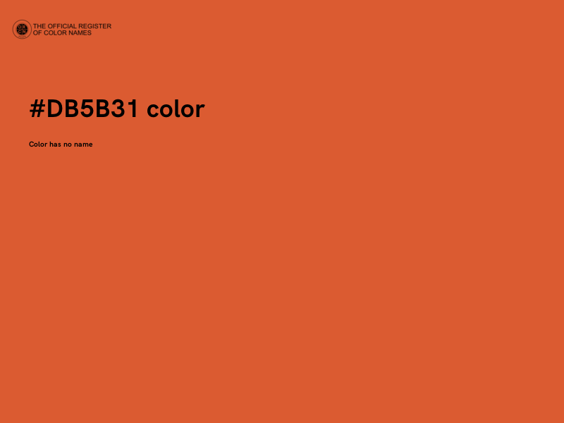 #DB5B31 color image