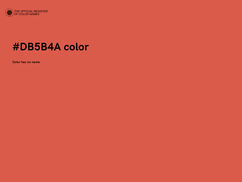 #DB5B4A color image