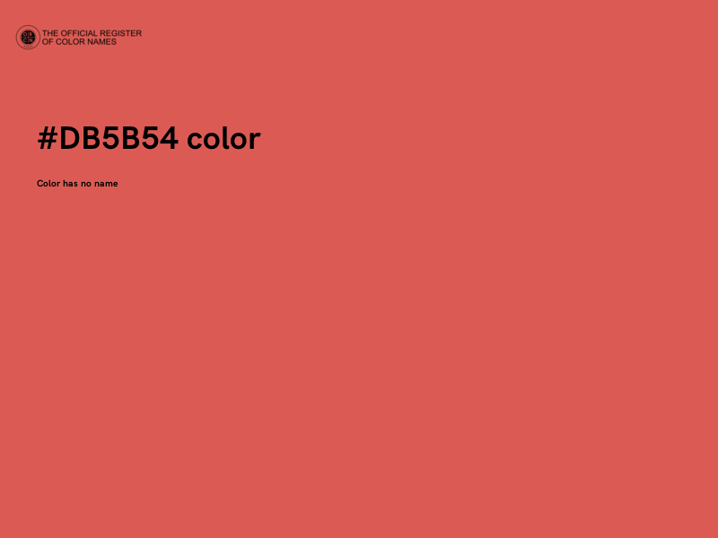 #DB5B54 color image