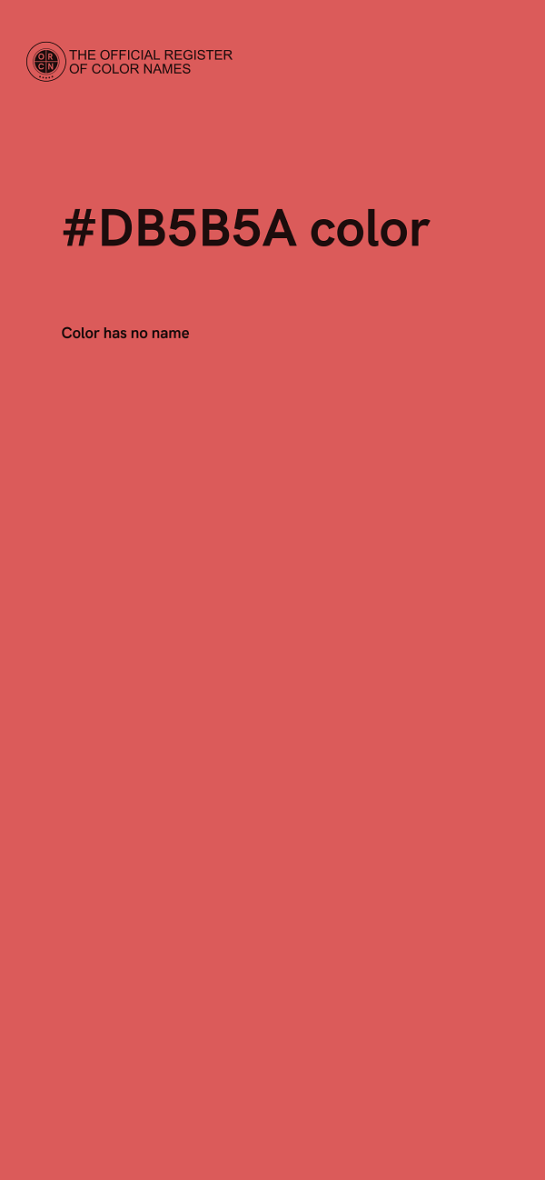 #DB5B5A color image