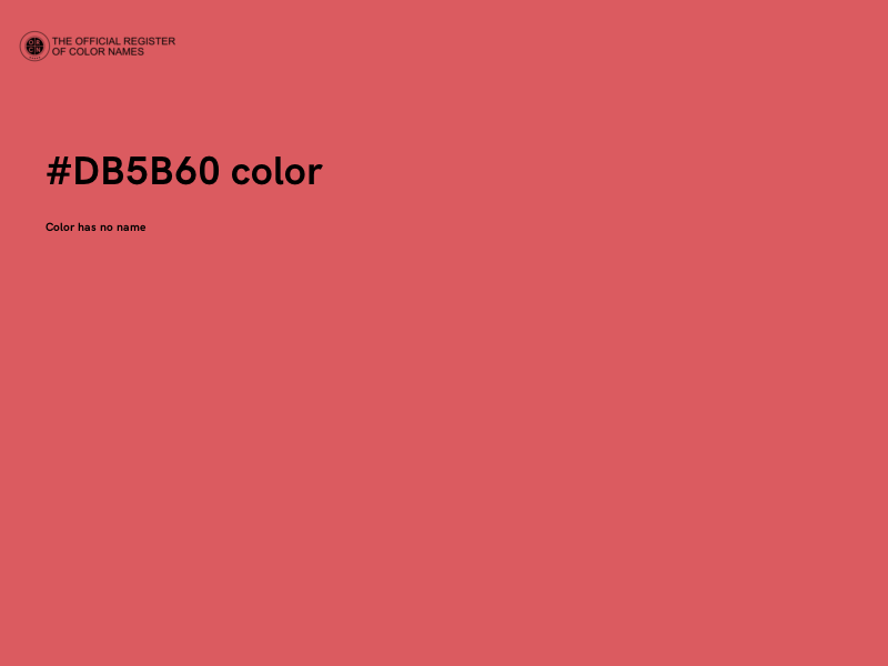 #DB5B60 color image