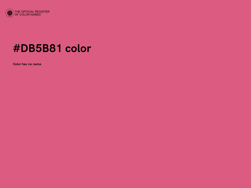 #DB5B81 color image