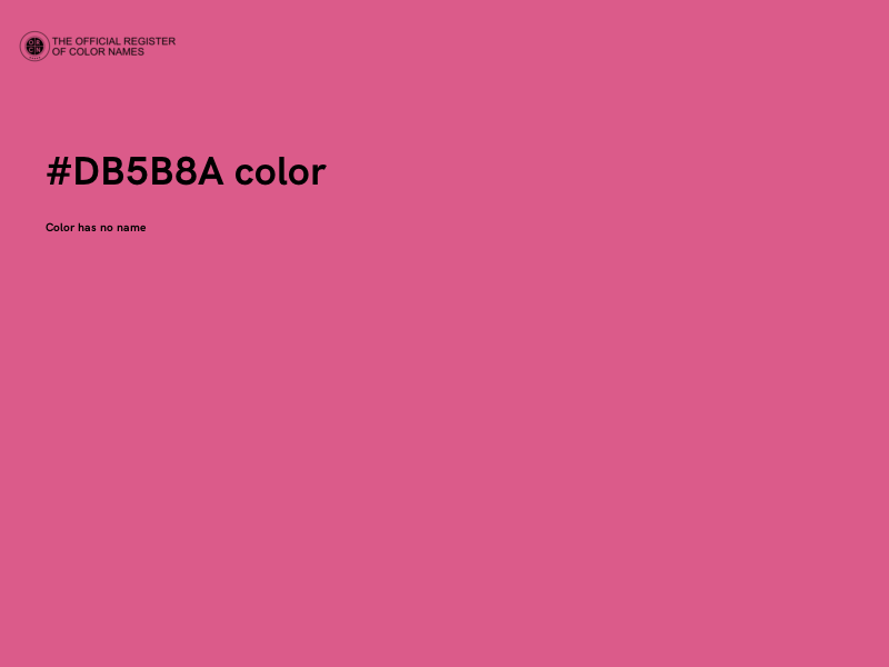 #DB5B8A color image