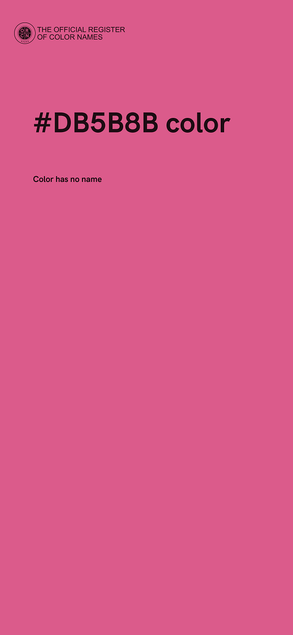 #DB5B8B color image