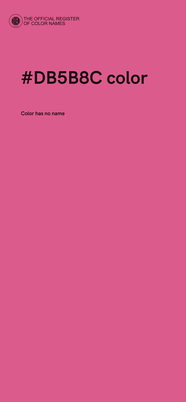 #DB5B8C color image
