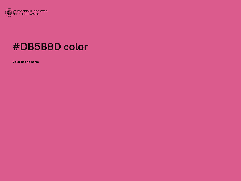 #DB5B8D color image