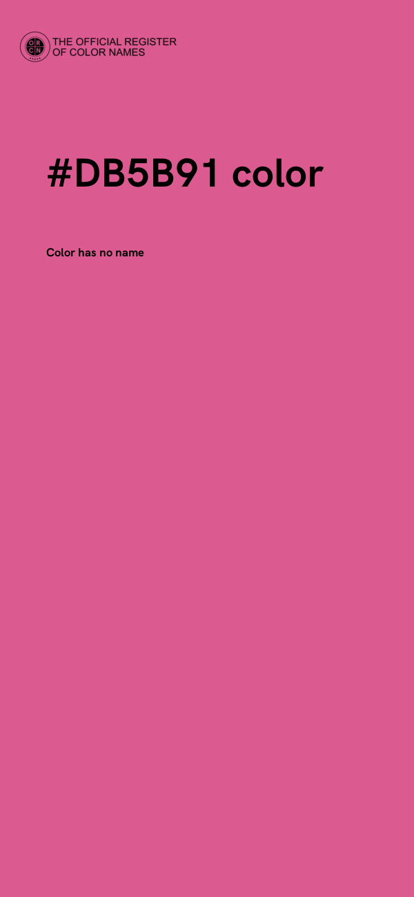 #DB5B91 color image
