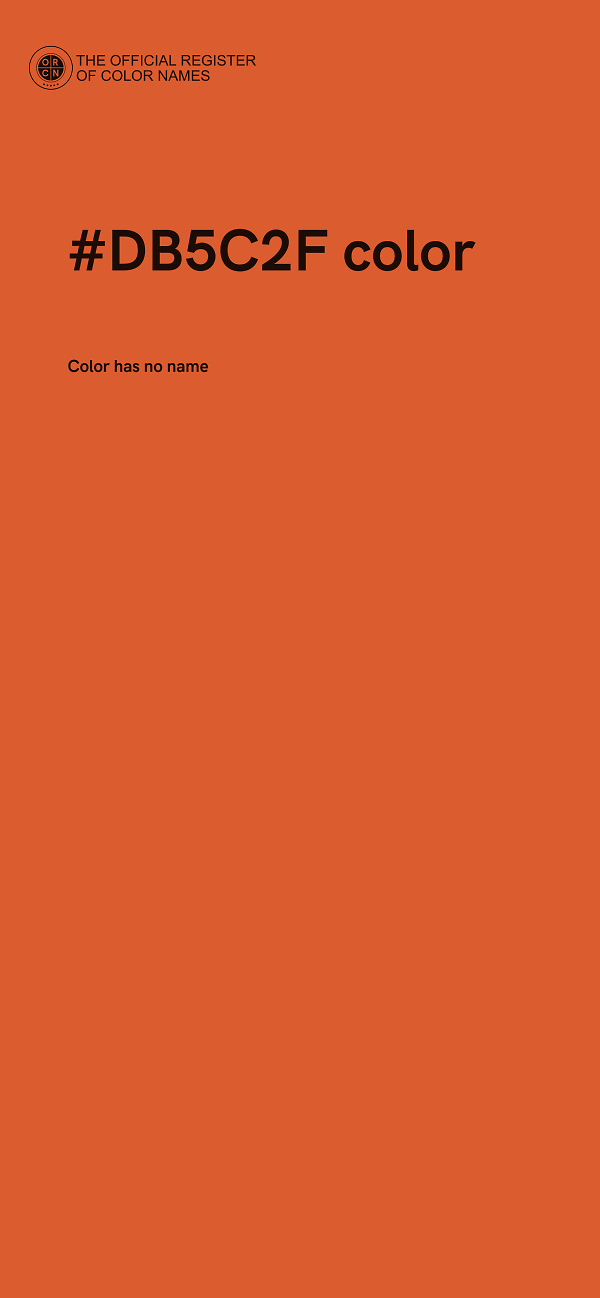 #DB5C2F color image