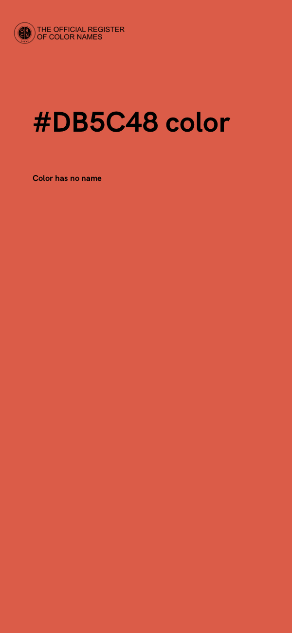 #DB5C48 color image