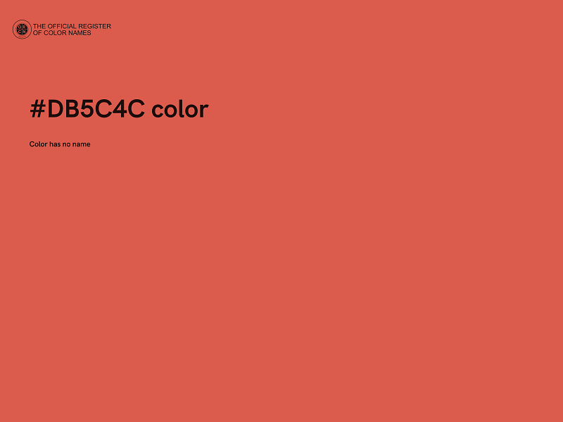 #DB5C4C color image