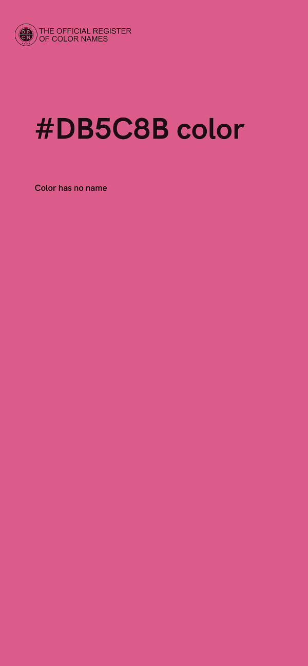 #DB5C8B color image