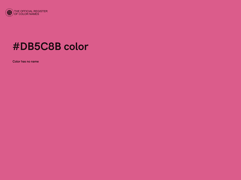 #DB5C8B color image