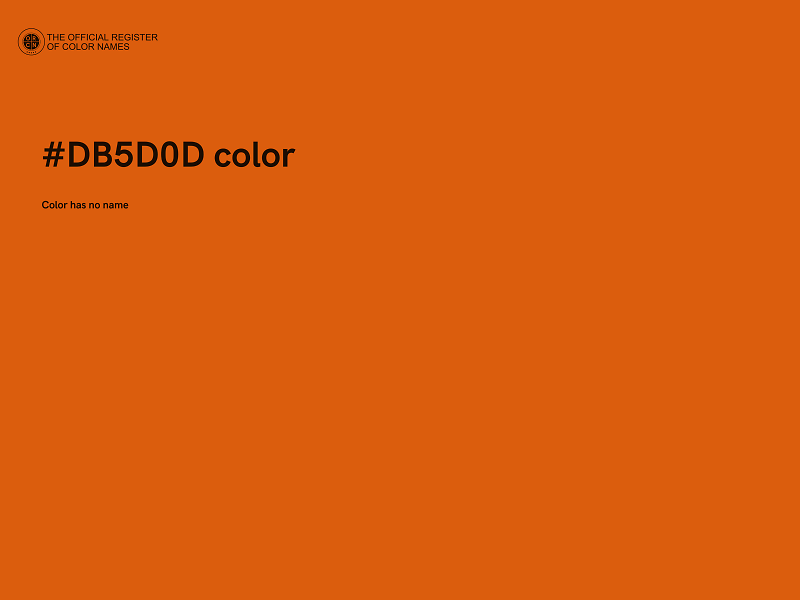 #DB5D0D color image