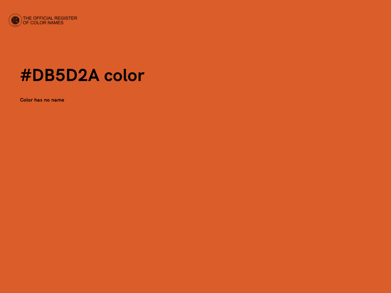 #DB5D2A color image