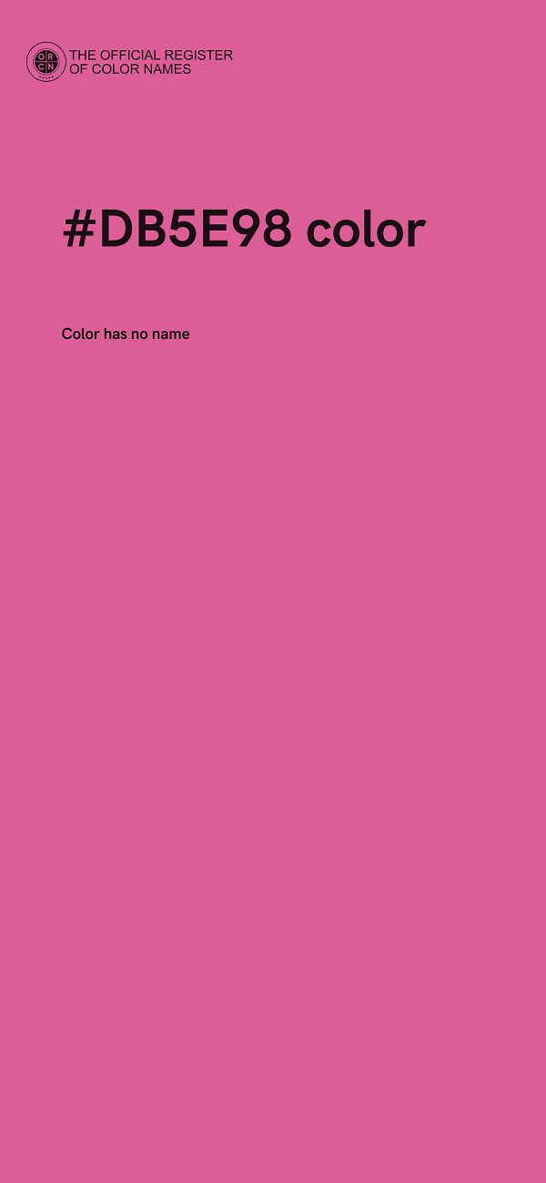 #DB5E98 color image