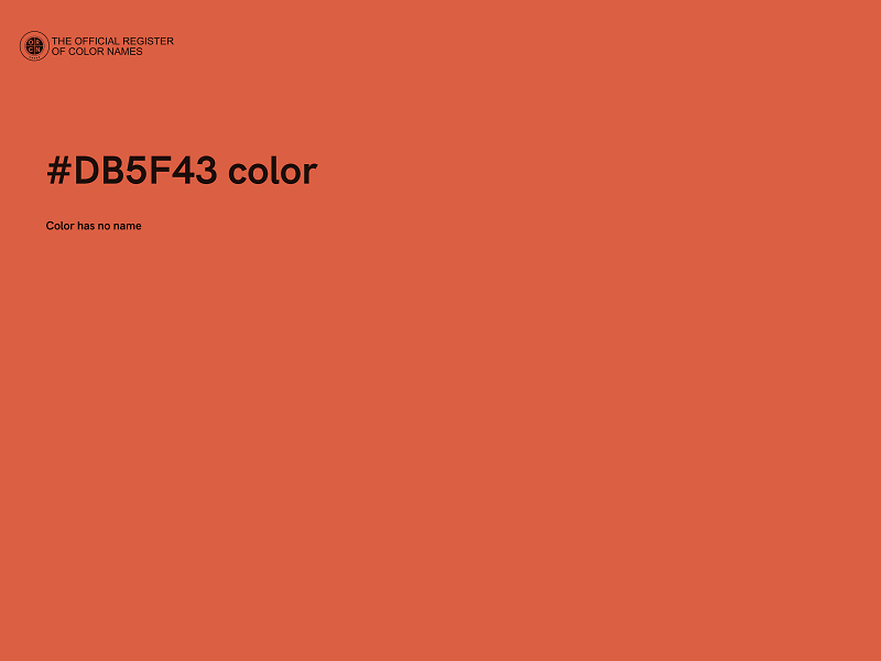 #DB5F43 color image