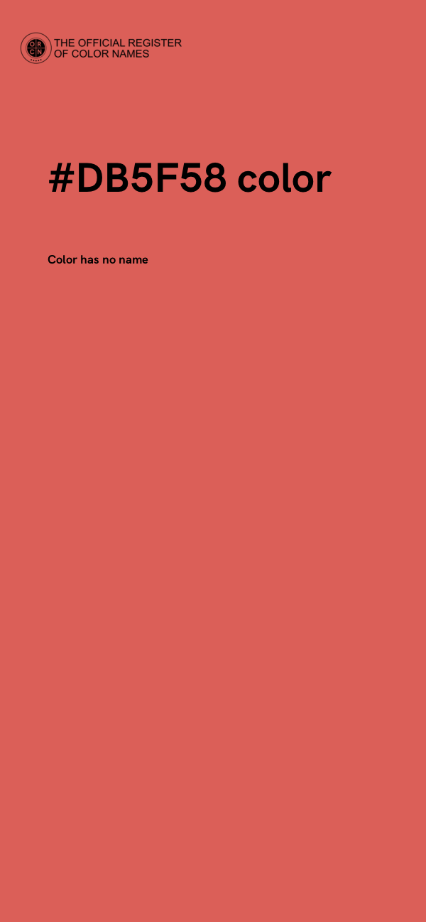 #DB5F58 color image