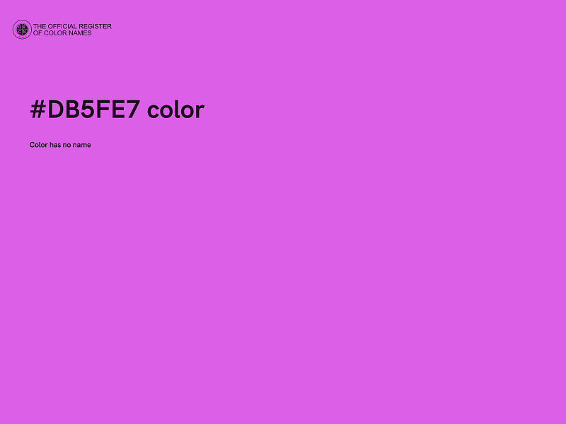 #DB5FE7 color image