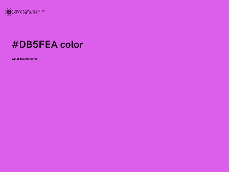 #DB5FEA color image