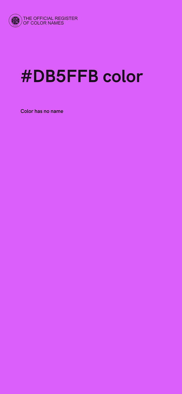 #DB5FFB color image
