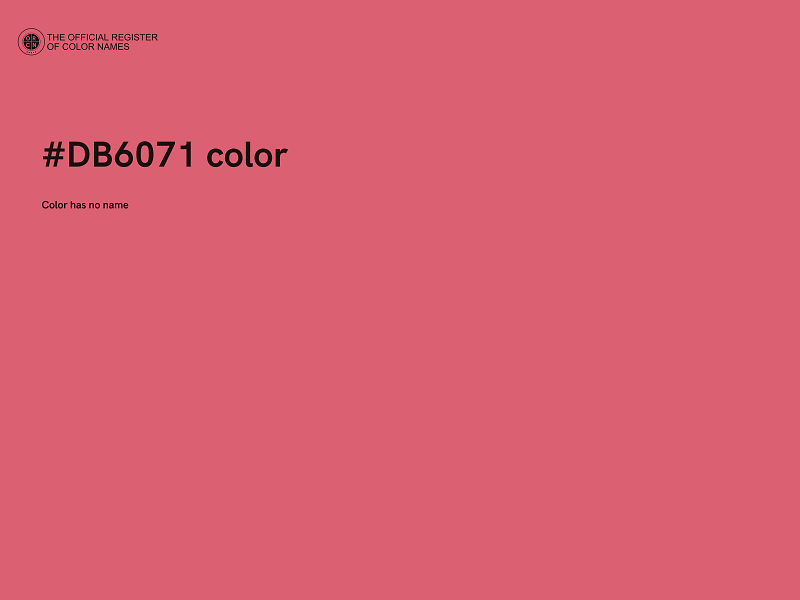 #DB6071 color image