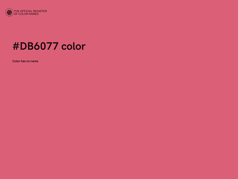 #DB6077 color image