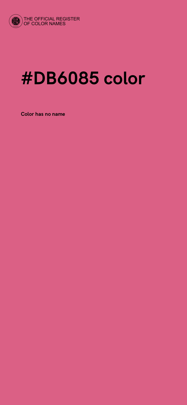 #DB6085 color image