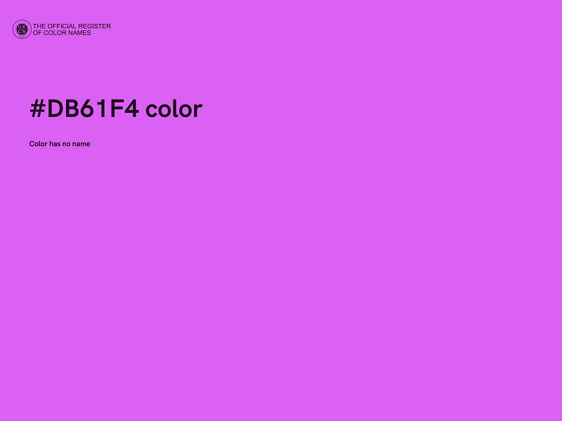 #DB61F4 color image